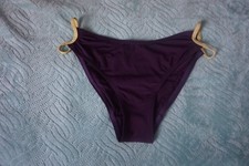 Culotte de maillot de bain prune et jaune T34 ETAM