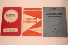 livres mathématiques mécanique dessin industriel etc années 60