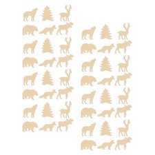  Pendentif en bois Graffiti, 60 pièces, puce en bois inachevé, tranche de