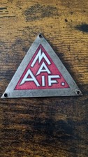 Petite Plaque Émaillée MAAIF Automobile 