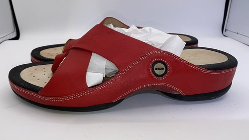 Geox respira red leather - red,