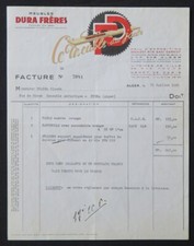 Facture ALGER 1960 MEUBLE DURA