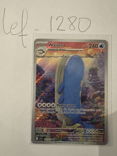 Carte pokémon wailord 162 - pokémon,