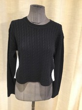 Superbe Pull Laine Cachemire Dos Plissé Sandro 34/36 Jamais Porté 