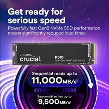 SSD NVMe Crucial P510 1 To 2
