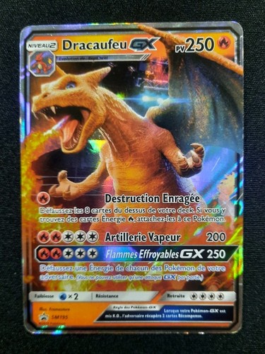Carte pokémon dracaufeu gx - carte,