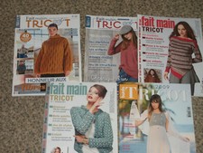 lot 5 catalogues tricots " FAIT MAIN " et "BURDA" - Livraison gratuite