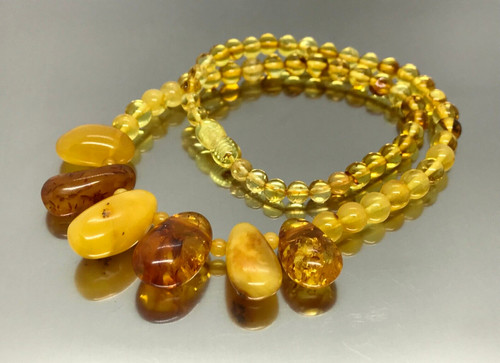 Collier ambre cadeau unique - en,