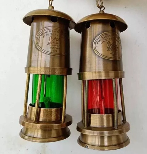 Lampe pétrole mineure en - lampe,