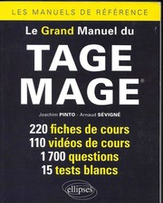 Le Grand Manuel du TAGE MAGE -Ellipses 2016 -Joachim Pinto/Arnaud Sévigné
