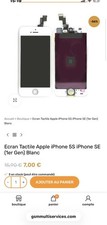 Vitre Tactile iPhone 5s Blanc