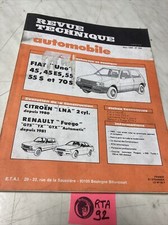 Fiat UNO 45 45ES 55 55S 70S Revue Technique Automobile RTA