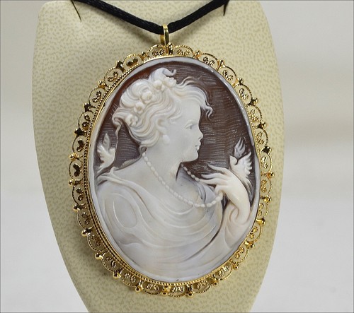 Pendentif broche or - broche,