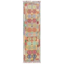 Kilim Afghan 294x83 CM Tissés