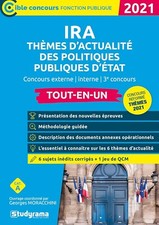 Concours IRA Thèmes d'actualité des politiques publiques d'Etat, Studyrama