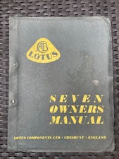 Lotus Seven Original Owner's Manual 1964