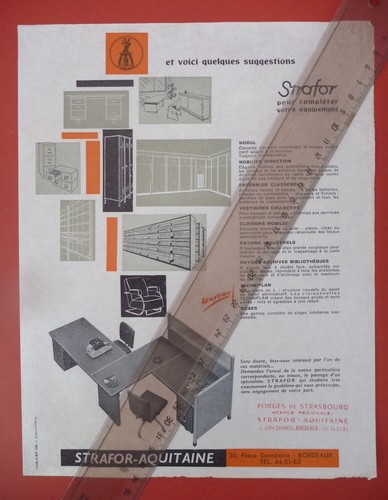 Publicité 1959 strafor - publicité,