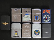 LOT DE 9 ZIPPO USAF UNITED