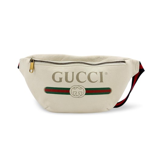 Sac banane cuir imprimé - cuir,