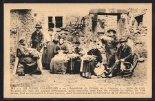 CPA Les Scenes Villageoises, L´Assemblée de Village ou Couvige 