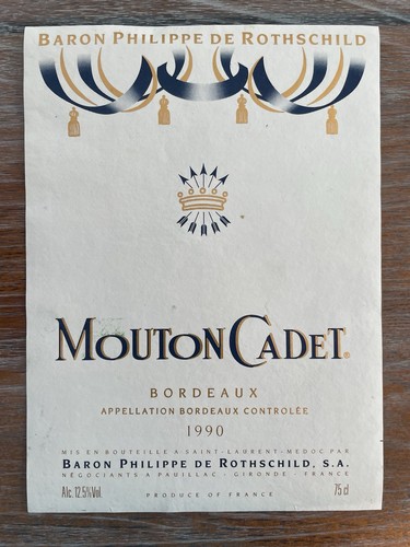étiquette château mouton - Étiquette,