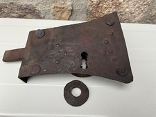 XVIIIè, Ancienne Grande Serrure en Fer Forgé, Porte de Chateau