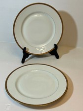2 assiettes plates Bordure