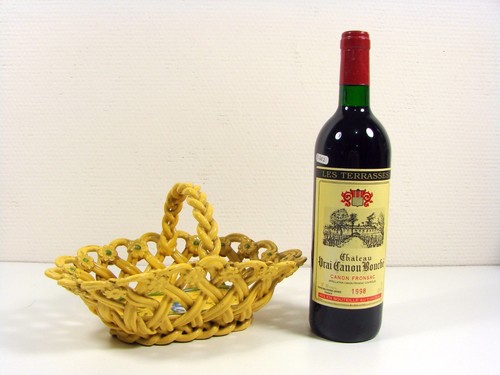 Corbeille fruits faïence - fruits,