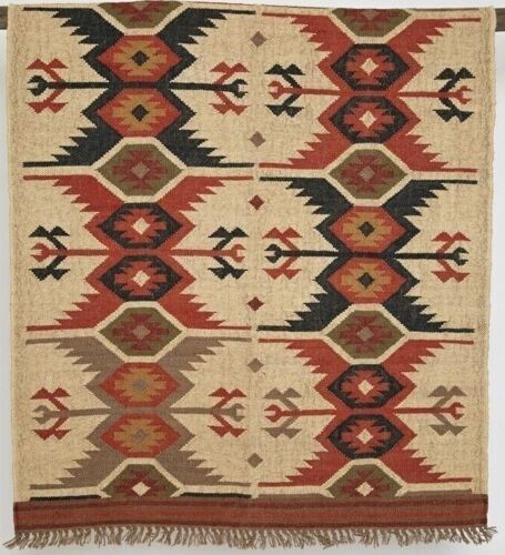 Tapis laine jute - , village