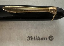 PELIKAN Stylo À Plume 120 Vert Noir Piston Ovale Nib M