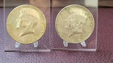 lot 1/2 half dollar kennedy 1967 et 1968 argent etats unis