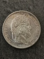 5 FRANCS ARGENT 1841 W LILLE LOUIS PHILIPPE I Domard SILVER FRANCE 