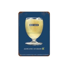 PLAQUE MÉTAL RICARD PASTIS