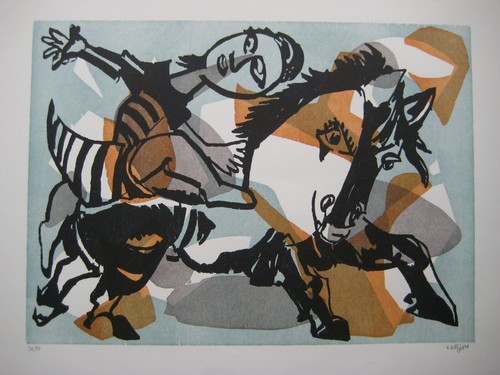 Lorjou bernard lithographie - lorjou,