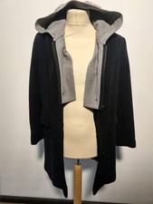 manteau homme noir a capuche