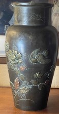 Vase Japon Bronze 30,7 Cm Ère