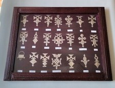 Tableau cuir croix - tableau, 21