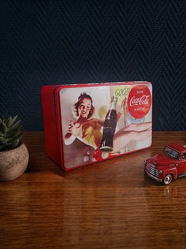 Boîte métal vintage - boîte, en