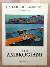 PIERRE AMBROGIANI 1974 AFFICHE