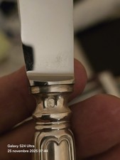 23 COUTEAUX A MANCHE EN ARGENT