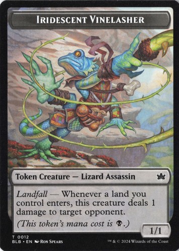 Iridescent vinelasher token - vinelasher,