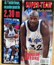  Magazine nba  Super Team 1993# 4 & Poster Shaquille O'neal  Orlando Magic 