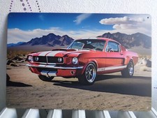 TOLE METAL MUSTANG ROUGE