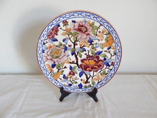 Ancien plat faïence de - plat, en