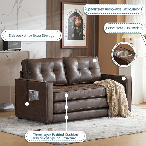 Full size futon sofa bed - size,
