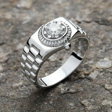 Bague de style montre en or