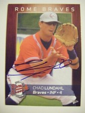 CHAD LUNDAHL signed RC 2007
