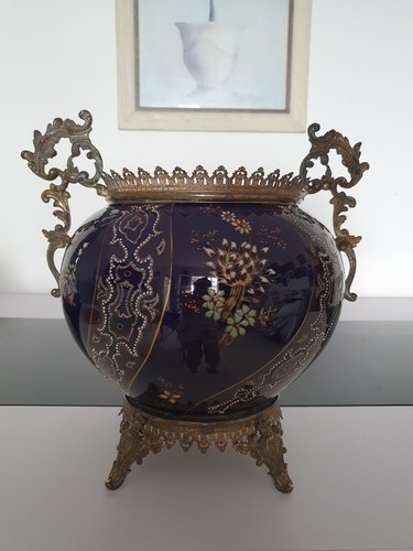Magnifique cache pot bleu - ,
