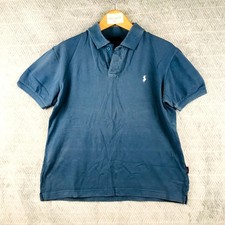 Ralph Lauren Polo Shirt Homme L Bleu Coton Manches Courtes Logo Poney Classique