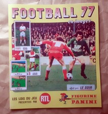 ALBUM FAC-SIMILÉ IMPRIMÉ CHROMOS FOOTBALL 77 PANINI COMPLET